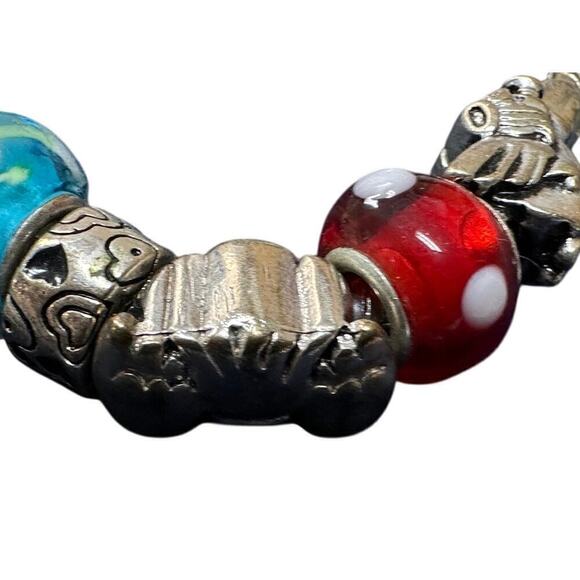 set of charm bracelets  similar to Pandora lots of charms - Picture 7 of 13